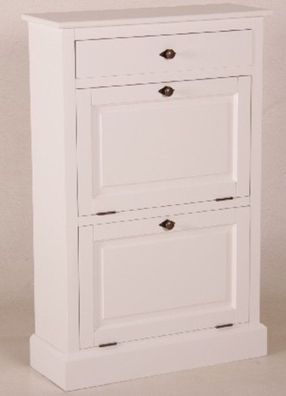 Casa Padrino Shabby Chic Landhaus Stil Schuhschrank Weiß B 75 H 115 cm Möbel Schuh Sc