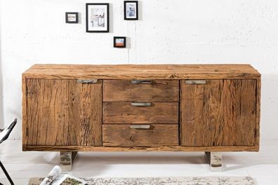 Casa Padrino Luxus Sideboard B.160 x H.75 x T.40 - Fernsehschrank - Kommode - Handg