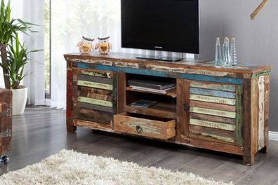 Casa Padrino Designer Sideboard Mehrfarbig B.150 x H.60 x T.40 - Fernsehschrank - Ko