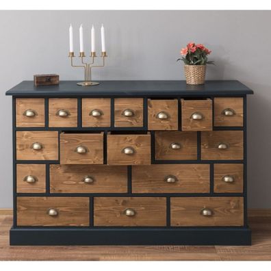 Casa Padrino Landhausstil Kommode mit 19 Schubladen - Büromöbel im Landhausstil