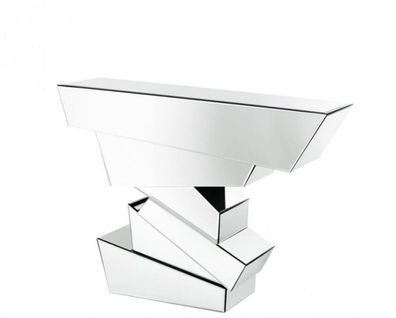 Casa Padrino Luxus Spiegelglas Konsole 120 x 40 x H. 90 cm - Luxus Hotel Möbel