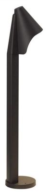 Casa Padrino Luxus LED Gartenleuchte Schwarz Ø 14 x H. 70 cm - Moderne Garten Terrase