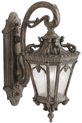 Casa Padrino Barock Außenwandleuchte Antik Bronze 25,4 x 37,5 x H. 61 cm - Elegante B