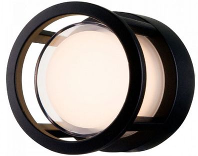 Casa Padrino LED Außenwandleuchte Schwarz Ø 10,8 cm - Wetterbeständige Gartenleuchte
