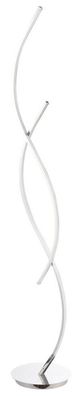 Casa Padrino Wohnzimmer LED-Stehleuchte Silber Ø 25 x H. 145 cm - Designermöbel