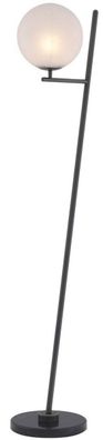 Casa Padrino Luxus Stehleuchte Bronze / Schwarz / Weiß 39 x 30 x H. 159 cm - Moderne