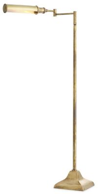 Casa Padrino Luxus Stehleuchte Vintage Messingfarben 18 x H. 102-136 cm - Höhenverste