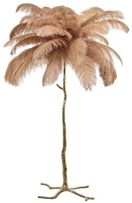 Casa Padrino Luxus Stehleuchte Palme Khaki / Gold 110 x 110 x H. 175 cm - Moderne Ste