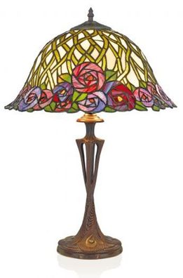 Casa Padrino Tiffany Tischleuchte Hockerleuchte Durchmesser 40 cm ModX3b - Leuchte La