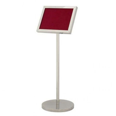 Luxus Schild Ständer Silber - ideal für Hotels, Restaurants, Cafes, Clubs, Discotheke