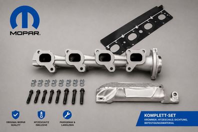 Auspuffkrümmer Set rechts (Krümmer, itzeschild, chrauben, ichtung) RAM 1500 5,7L
