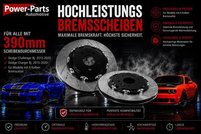 Bremsscheiben VA Challenger, Charger Bj:15-20 SRT & Hellcat (mit 390mm Scheibendur