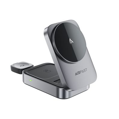 Acefast E22 3 in 1 Induktionsladestation 22,5W Grau