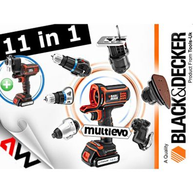 Black&Decker Multievo Starter-Set 18V 2x1,5Ah Li- MT218KB