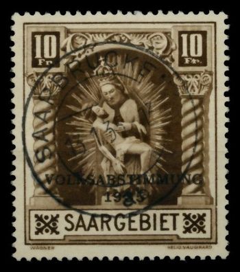 Saargebiet 1934 Nr 194I zentrisch gestempelt gepr. X7164CA