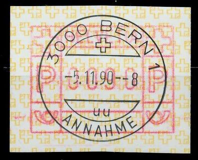 Schweiz ATM A4 Nr 4 0090 zentrisch gestempelt X7E6552