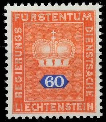 Liechtenstein Dienstmarken 1968 Nr 50 postfrisch SB3B3FA