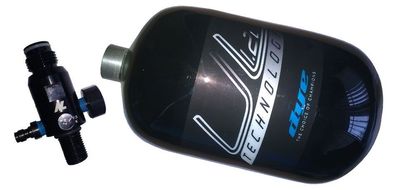 DYE UL Air Tank 1,2 Liter classic HP System inkl. New Legion Dwarf Regulator 300bar
