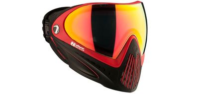 Paintball Maske DYE I4 Pro Thermal - Meltdown black/red