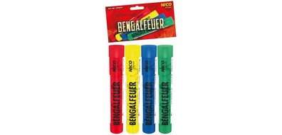Nico Bengalfeuer - 4 Stück - mixed