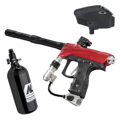 Dye Rize CZR+ Paintball Package - red/silver