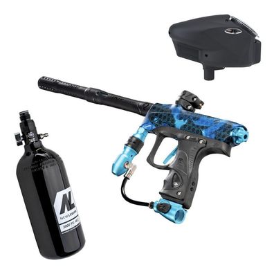 Dye Rize CZR+ Paintball Package - PGA Hypercam cyan