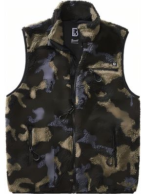 Brandit Men Weste Teddyfleece Vest Men Darkcamo