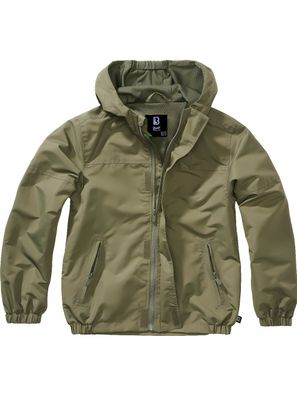 Brandit Kinder Jacke Kids Summerwindbreaker Frontzip Olive
