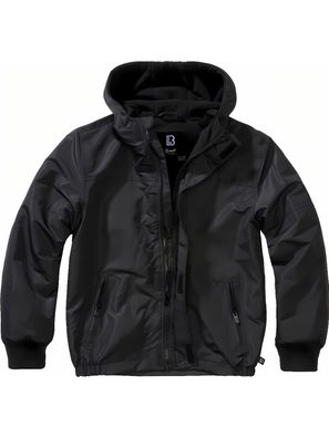 Brandit Kinder Jacke Kids Windbreaker Frontzip Black