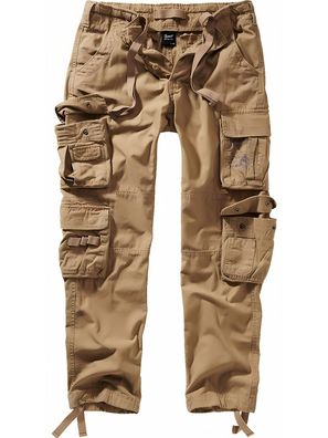 Brandit Men Pure Slim Fit Trousers Beige