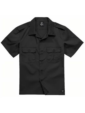 Brandit Hemd US Shirt Ripstop 1/2 Arm in Black