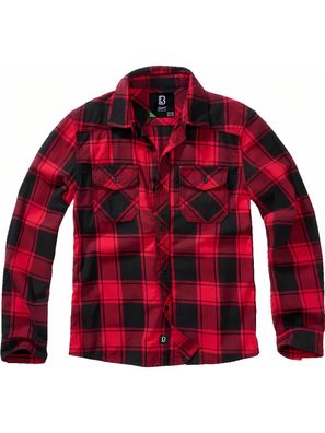 Brandit Kinder Hemd Checkshirt Kids Red/Black