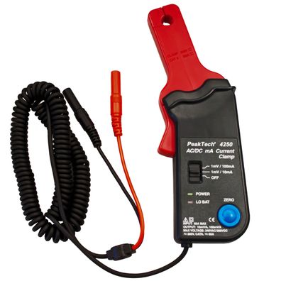 PeakTech P 4250 Stromzangen-Adapter Multimeter AC/DC 60 A CAT III
