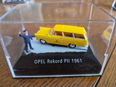 Brekina Opel Rekord P1 Deutsche Bundespost Sondermodell H0 1:87