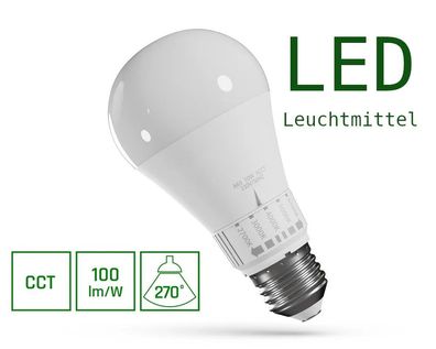 LED E27 10W Birne 5in1 einstellbar