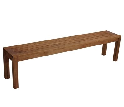 Hockerbank XL aus Eukalyptusholz 190x36x46cm