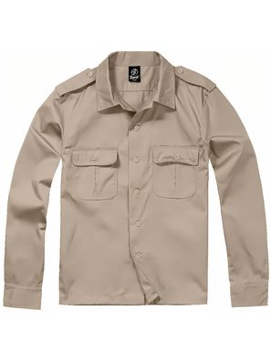 Brandit Hemd US Shirt 1/1 Arm in Beige