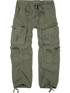 Brandit Hose Pure Vintage Trouser in Olive