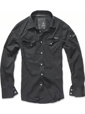 Brandit Hemd Shirt Slim MEN in Black