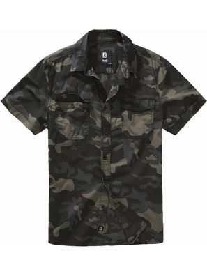 Brandit Herren Hemd Roadstar Shirt shortsleeve Darkcamo