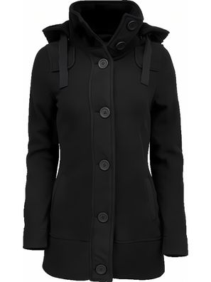 Brandit Damen Jacke Women Square Fleece Jacket Black