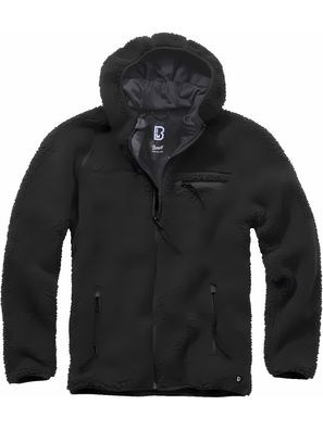 Brandit Jacke Teddyfleece Worker Jacket in Black