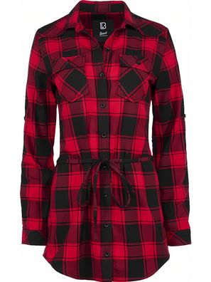 Brandit Damen Kleid Ladies Longshirt Lucy Red/Black