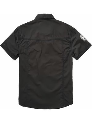 Brandit Herren Hemd Luis Vintage Shirt Short Sleeve Black