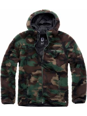 Brandit Jacke Teddyfleece Worker Jacket in Woodland