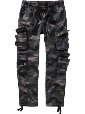 Brandit Men Pure Slim Fit Trousers Darkcamo
