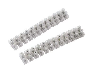 Lüsterklemme 4 mm² - 12 Pol - 2 Leisten Werkzeug Elektronik ToolTech 30063