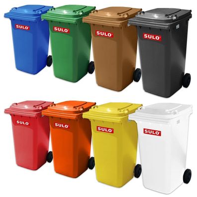 gelb,blau,braun,grün,schwarz,rot Abfall Tonne Behälter Sulo Mülltonne 120L 