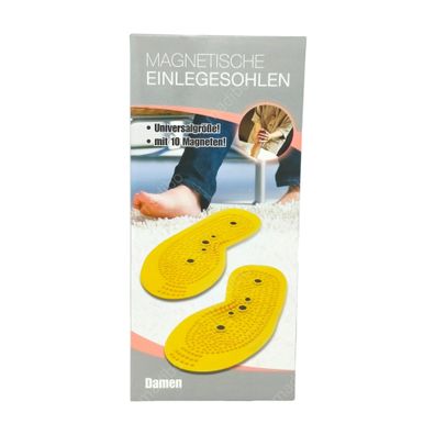 Magnetische Einlegesohlen Herren Universalgröße mit 10 Magnetpunkten Massage