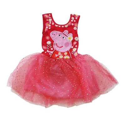 Peppa Pig Kinderkleid in Rot Perfekt für Spaß Spiel und Feiern 2-6 Jahre